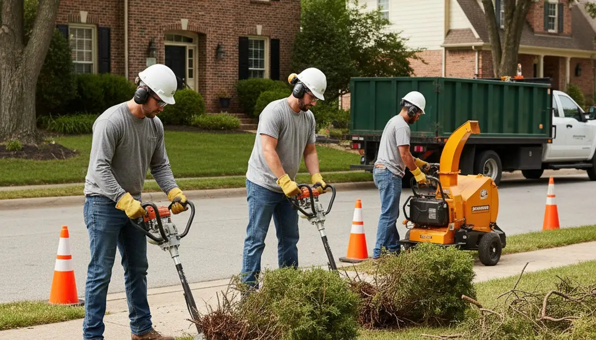 Shrub removal service in Saint Petersburg, FL for overgrown bushes and yard cleanup