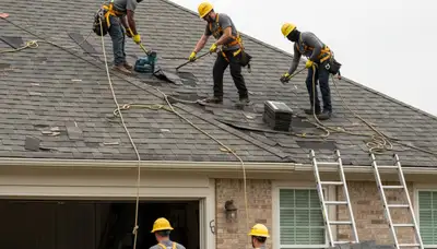 Storm damage cleanup crew removing fallen tree debris in Saint Petersburg, FL