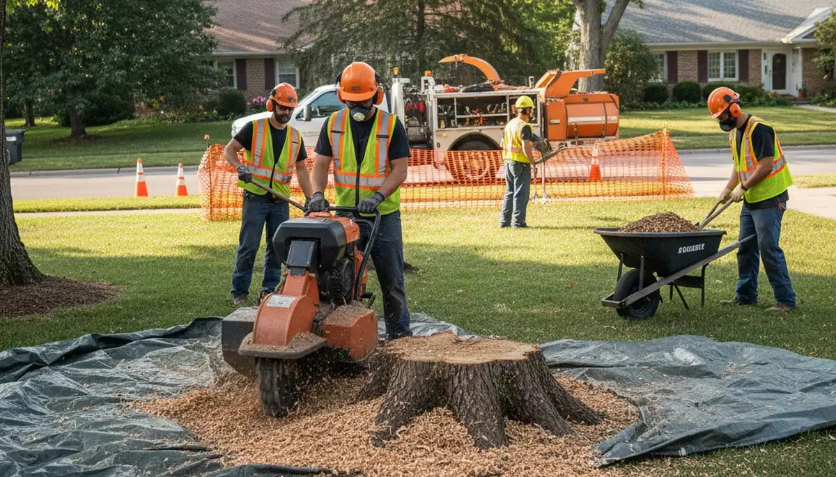 Stump removal service in Saint Petersburg, FL by Arbor Tree Care for safe, thorough stump clearing