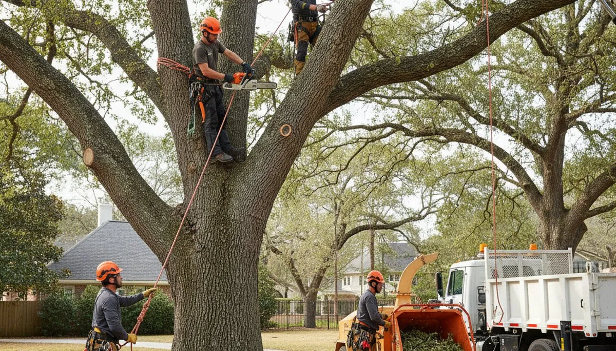 Arbor Tree Care crew safely removing a hazardous tree in Saint Petersburg, FL