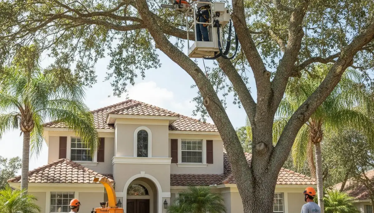 Tree removal crew serving Saint Petersburg, FL with professional tree service equipment