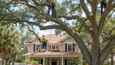 Tree removal crew serving Saint Petersburg, FL with professional tree service equipment