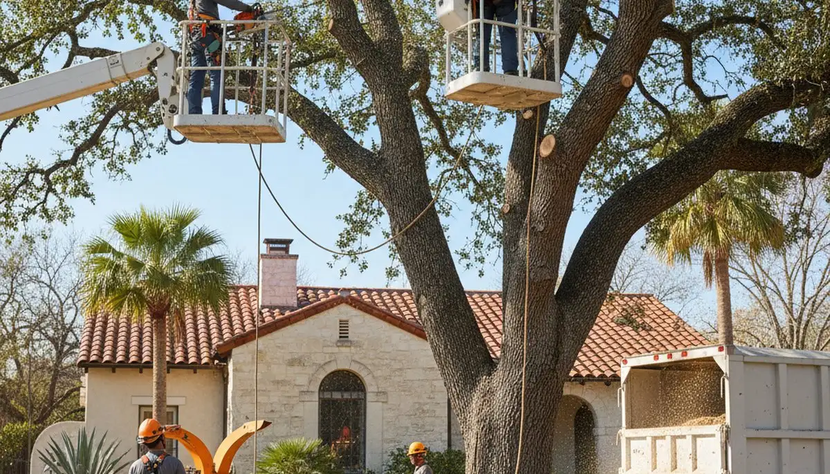 Tree removal crew serving Saint Petersburg, FL with professional tree service equipment