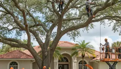 Professional tree removal service in Saint Petersburg, FL for safe tree cutting and cleanup